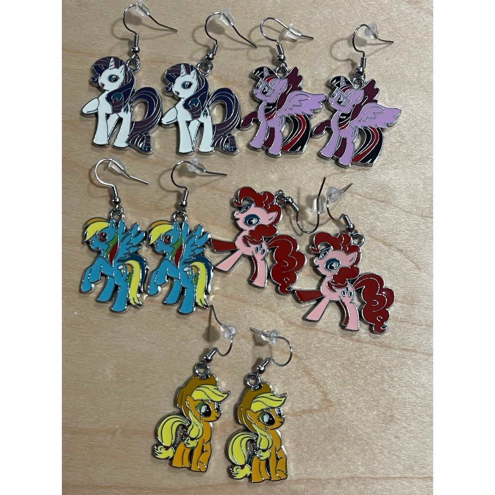 My Little Pony Handmade Earrings Bundle 5 Total New